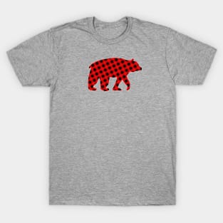 Buffalo Plaid Bear T-Shirt